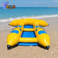 Traîneau aquatique gonflable à double tube Open Deck pour deux personnes, modèle Flying Fish à profil bas, remorquable pour activités en bateau rapide