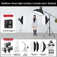 Godox SK400IIIV/SK300IIIV 5e génération, éclairage d'appoint photo d'intérieur 400W avec système X intégré et température de couleur réglable pour