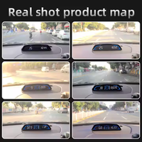 WEI YING G3 Combiné d'affichage numérique universel 5 pouces LED pour voiture HUD GPS avec alerte de survitesse, compteur kilométrique et horloge OBD2