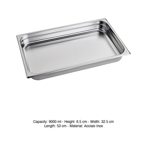ถาดอาหารสแตนเลส 18/10 GN 1/1 53 × 32.5 × 6.5 ซม., 1286 กรัม อิน็อกซ์ อิน็อกซ์ มาเซล - Product Image 3