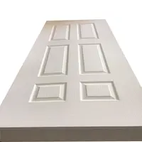 HDF-paneles moldeados para puerta, 1 /2/3/4/5, piel de puerta de imprimación blanca