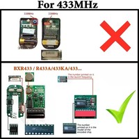 Télécommande universelle sans fil RF à quatre canaux 433 315 pour porte de garage, verrou de stationnement, sécurité
