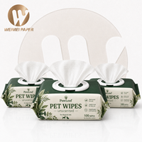 Lingettes humides personnalisées pour animaux de compagnie, non tissées, pour chiens et chats, hypoallergéniques, sans alcool, formule douce, désodorisantes, sur mesure