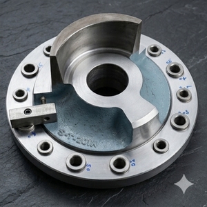Precision Mild Steel Circular <b>Drill</b> <b>Jig</b> Fixture Zero Point Zero Five Millimeter Tolerance Industrial Machining Tooling - Product Image 3