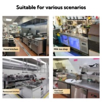 Réfrigérateur sous comptoir avec thermostat à affichage numérique, 2 portes, congélateur sous comptoir pour boulangerie, stock disponible
