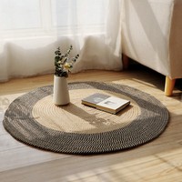 Vente en gros de tapis ronds vintage faits à la main en sisal de jute organique