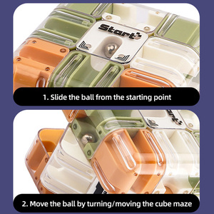 Cubo Mágico 3D <span class=keywords><strong>Laberinto</strong></span>, Juguete Antiestrés para Niños, Rompecabezas Creativo 3x3x3 <span class=keywords><strong>de</strong></span> Plástico ABS, Educativo, Unisex, 14+ - Product Image 5