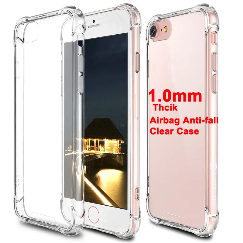 ShanHai Soft Transparent Anti-fall Silicone Case for iPhone 12 11 Pro Max Clear TPU Cover For iPhone XR X XS Max 7 8 6 Plus Case