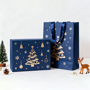 Bán Buôn Giáng Sinh Vui Vẻ Kraft Giấy Mua Sắm Túi Quà Tặng Giáng Sinh Túi Đồ Ăn Nhẹ Bó Hoa Đóng Gói Túi Giấy Cho Món Quà Kỳ Nghỉ Và Ngọt Ngào - Product Image 1
