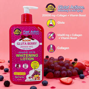 NUOVA LOZIONE SCHIARENTE BLOOM GLUTA BERRY Anti-Età Anti-Rughe per Macchie Scure e Lentiggini con Glutatione, Collagene e Vitamina C per il Corpo - Product Image 4