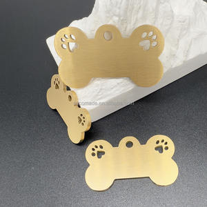 Onbehandelde Koperen Hondenbotlabel Met Poot Blanco Huisdier-Id-Tags Voor Lasergravure Stempelen - Product Image 6