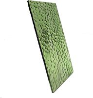 Plaque acrylique transparente et colorée à effet d'ondulation, panneau convexe pour la décoration d'hôtels, découpe personnalisée et traitement sur mesure