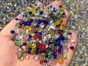 Petites perles de <span class=keywords><strong>verre</strong></span> rouges lisses <span class=keywords><strong>en</strong></span> cristal de 8mm pour la décoration et l'aquarium - Product Image 5