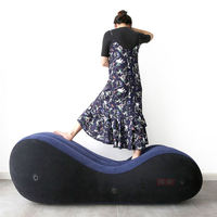 Oreiller gonflable d'aventure pour couples: coussin sexuel à 7 positions avec support dorsal ergonomique et rangement discret