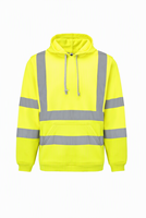 Sweat à capuche réfléchissant haute visibilité pour hommes, vêtements de travail de sécurité pour la construction routière et le contrôle du trafic