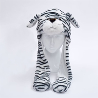 Chapeau de Mario en peluche animal mignon enfants Airbag oreilles mobiles LED s'allume en peluche Cosplay fête déguisement chapeaux d'hiver