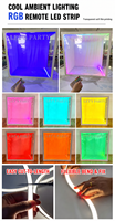 Backdrop Photo Booth Kotak Majalah dari Aluminium Alloy & PVC Custom dengan WIFI, untuk Dekorasi Pesta Pernikahan dan Perlengkapan Acara
