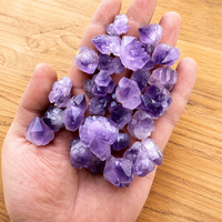 Grappe d'améthyste naturelle, quartz spirituel brut, spécimen de fleur de druse de 1-2 pouces, pierre de guérison pour décoration d'autel et fabrication de bijoux