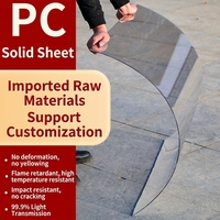 Plaque plate en polycarbonate double face enduite, résistante aux intempéries et au vieillissement, prix OEM, vente en gros, panneau de toiture d'ingénierie