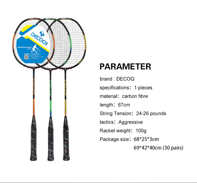 Professional Carbon Fiber Badminton Racket with PU Grip Durable Build Soft Shock Absorption for Comfortable Play