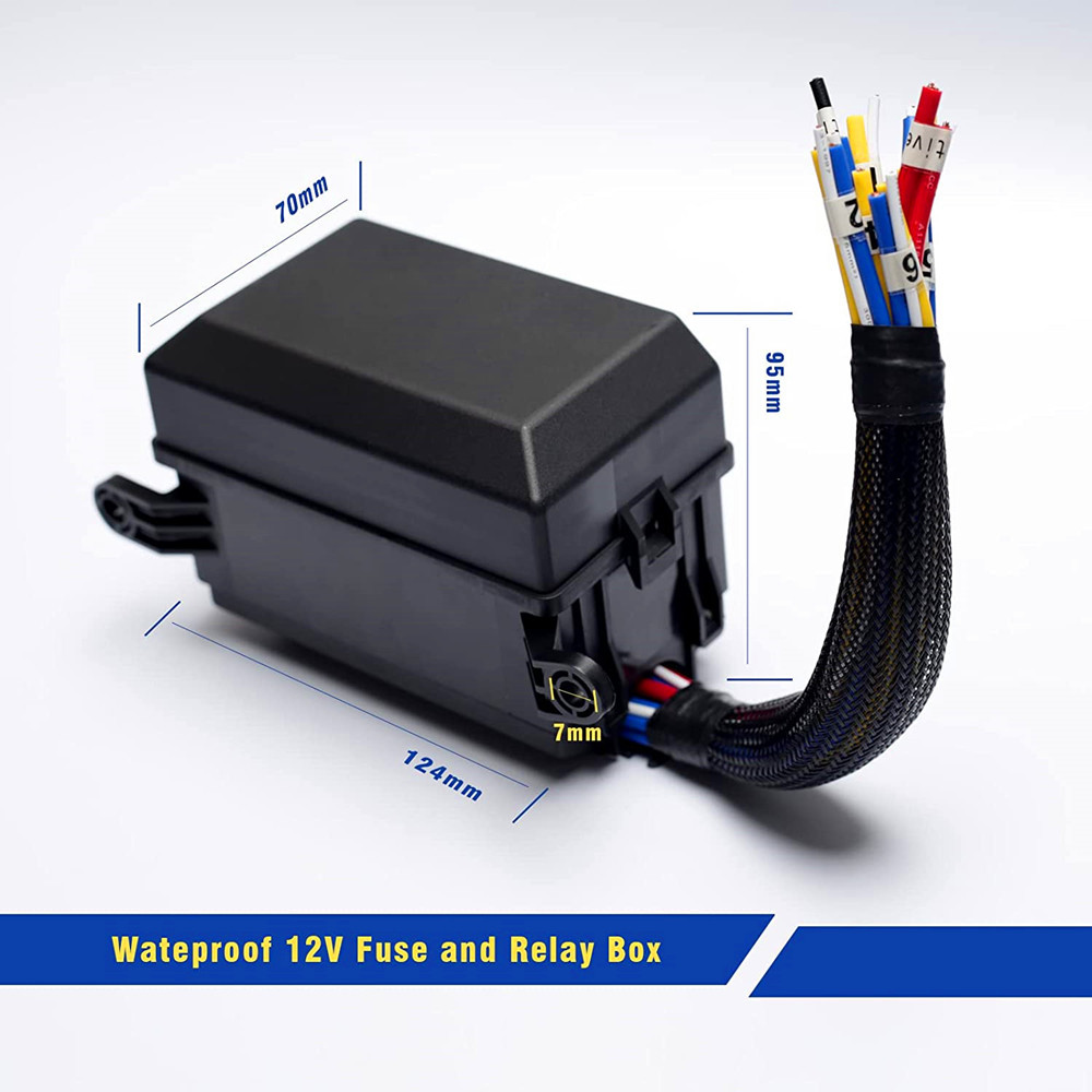 防水 12V 6スロットリレーブロックと4PINリレーボックス