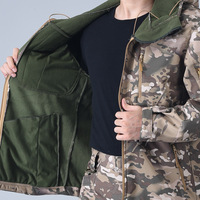 Veste Softshell d'extérieur pour homme, en coton polaire, imperméable, respirante, à séchage rapide, chaude, écologique, avec capuche, service OEM en gros