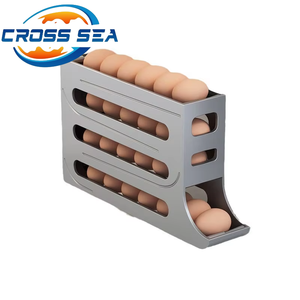 Distributeur automatique d'œufs pour réfrigérateur, organisateur à alimentation par gravité, support de rangement pour œufs, bac de stockage, conteneur de réfrigérateur peu encombrant - Product Image 1