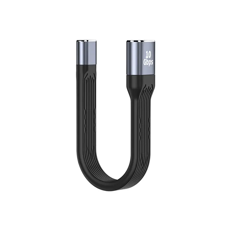 USB A female to type C female 10Gbps 13CM black