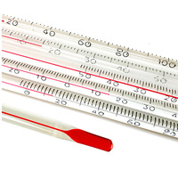 Customizable ODM 30cm Red Glass Rod Thermometer 0-200℃ Range for Water and Alcohol Temperature Instruments