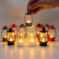 Mini Lampe à Pétrole Transparente en Plastique en Forme de Cheval, Bougie LED Sans Flamme Alimentée par Piles, Flottante sur l'Eau, pour Mariage et Noël