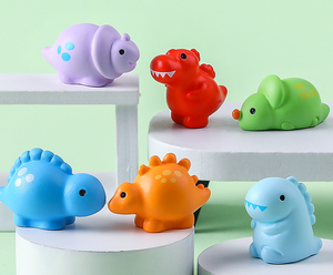 Nhựa nhân vật cho trẻ em phim hoạt hình khủng long đồ chơi mini Con số cho Quả cầu tuyết Aquarium trang trí bé phòng tắm nước mù Túi - Product Image 3