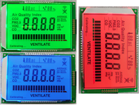 Maßgefertigter LCD-Bildschirm in Größe und Farbe I2C/Seriell/VA/TN/HTN/STN/FSTN Großes 7-Segment-Display