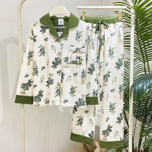 2025 Popular nueva ropa de dormir para mujeres en estilo fino lindo conjunto de ropa de casa para mujeres jóvenes ropa de dormir de dibujos animados para mujeres - Product Image 4