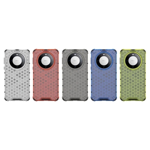 Coque d'armure antichoc pour <span class=keywords><strong>Huawei</strong></span> NOVA 11 <span class=keywords><strong>PRO</strong></span> <span class=keywords><strong>Nova10</strong></span> Silicone + PC coque de téléphone en nid d'abeille transparente pour <span class=keywords><strong>Huawei</strong></span> P60/P60 <span class=keywords><strong>PRO</strong></span> - Product Image 1