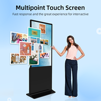 MWE EU USA entrepôt expédition rapide 43 pouces noir écran tactile intérieur Lcd signalisation numérique affichage publicitaire pour magasin de détail