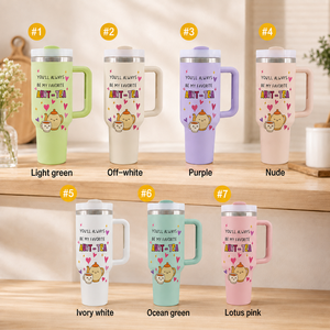 Custom Cartoon Pet Stainless Steel 40oz Double Wall Vacuum Insulated Tumbler with Handle and <b>Straw</b> BPA Free Leak-Proof - Product Image 5