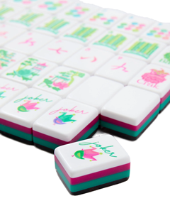 Nouveauté : <span class=keywords><strong>Jeu</strong></span> de cartes de poker en acrylique élégant, résistant à l'eau, avec motif floral unique, pour 4 joueurs, idéal pour les soirées entre amis et la salle de jeux. - Product Image 2