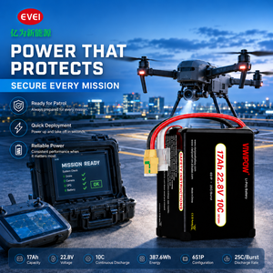 Baterai Lithium Polymer UAV 17Ah 22.8V 6S1P 10C 387.6Wh 25C Burst Power Pack untuk Drone Patroli Keamanan - Product Image 3