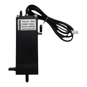 Cartouche d'encre compatible HP 7201-A1 type 1 double niveau avec valve manuelle, 2 entrées 1 sortie, noir et cyan clair, rechargeable - Product Image 2