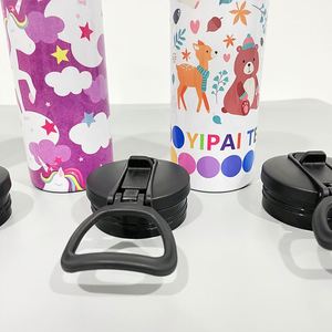 Free Shipping 20Oz Skinny Straight Gloss Tumbler With Flip Top Lid for White Sublimation - Product Image 3