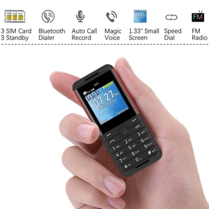 China OEM 1,33 pulgadas SERVO BM5310 Mini teléfono móvil, soporte de llave rusa: FM, sonido mágico, grabación automática de llamadas, GSM, triple SIM - Product Image 2