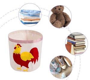 Meilleures ventes Organisation de la salle de lavage Conteneurs de stockage Panier à linge pliable avec poignée Panier à linge pour enfants - Product Image 4