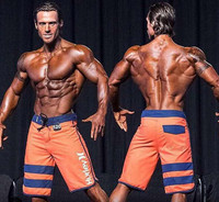 Shorts de plage pour hommes, shorts de musculation, shorts de fitness sans logo, fermeture à cordon, nylon/cachemire, shorts de compétition