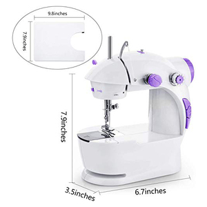 Machine à coudre électrique portable mini pour la maison, alimentation manuelle, haute vitesse, utilisation facile, kit de couture 44 pièces - Product Image 3
