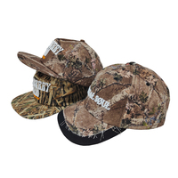 Casquettes de baseball rétro vintage en coton, motif camouflage forêt, non structurées, effet vieilli, style délavé, pour le sport, motif Real Tree