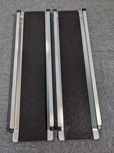 Rampa de aluminio portátil para silla de ruedas de 2-8 pies, rampa de cable de aluminio resistente para fácil acceso - Product Image 2