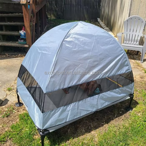 Cama de viaje elevada para perros con dosel, cama de camping plegable para perros y gatos - Product Image 2