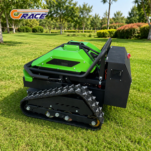 Tondeuse à gazon robotisée télécommandée, homologuée CE EPA, pour tous terrains, avec chenilles en caoutchouc agricoles - Product Image 3