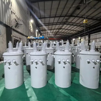 Transformateur monophasé monté sur poteau pour l'agriculture LEINENG 10kVA 15kVA 25kVA 50kVA 11kV 240V immergé dans l'huile