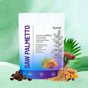 Cápsulas blandas de Saw Palmetto con aceite de semilla de calabaza de alta calidad, marca privada OEM/ODM, promueven la salud de la próstata y la salud del corazón. - Product Image 1